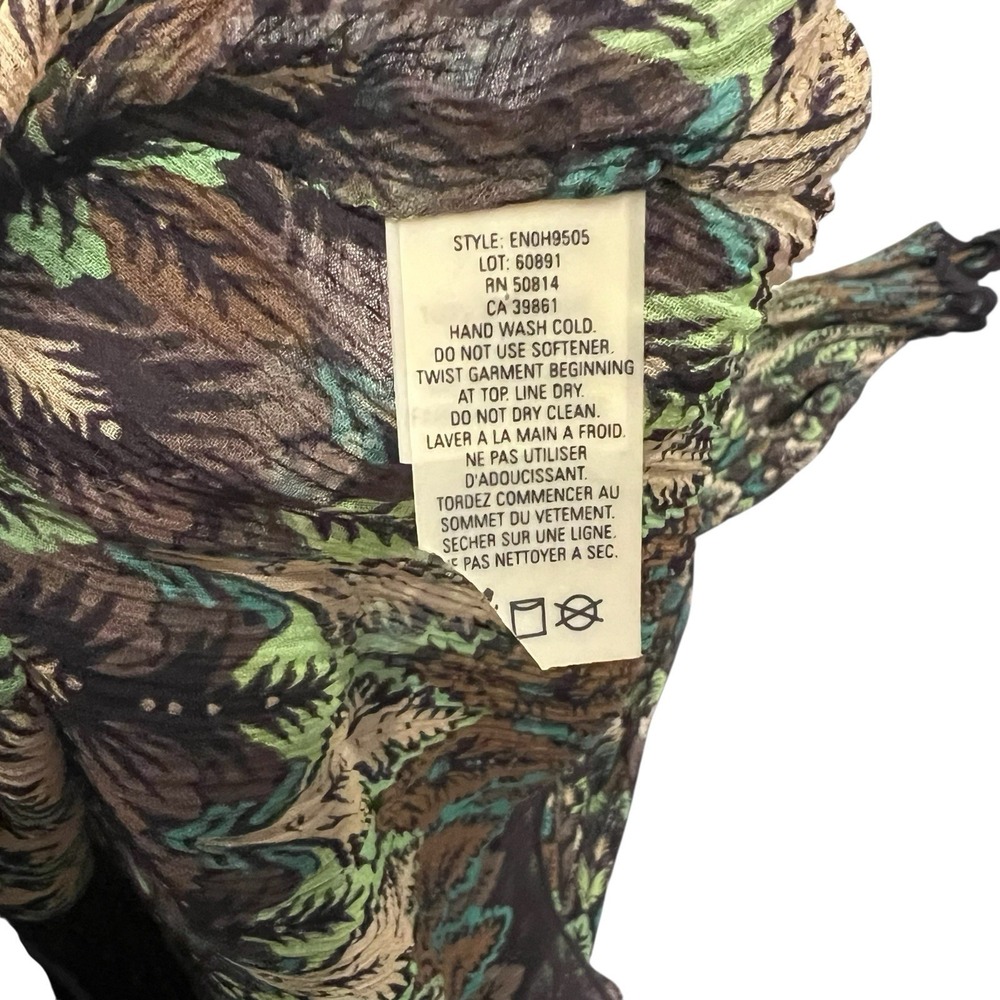Vtg Elie Tahari 100% Silk Women Blouse Size Lg Whimsygoth Fairy Elven Enchanted - Picture 5 of 8